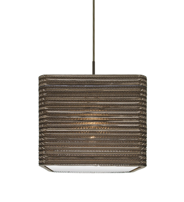 Besa 1JT-KIRK12-LED-BR One Light Pendant, Bronze