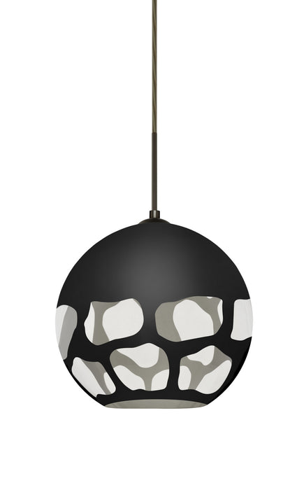 Besa 1JT-ROCKYBK-LED-BR One Light Pendant, Bronze