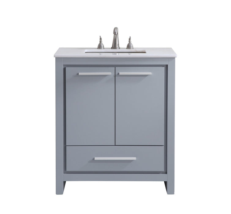 Elegant Lighting VF-1028 Single Bathroom Vanity Set, Grey