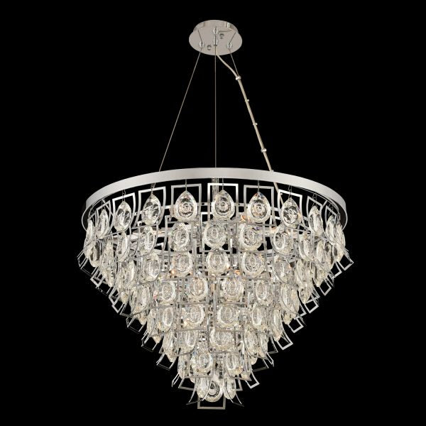 Allegri 031951-010-FR001 Nine Light Pendant, Chrome