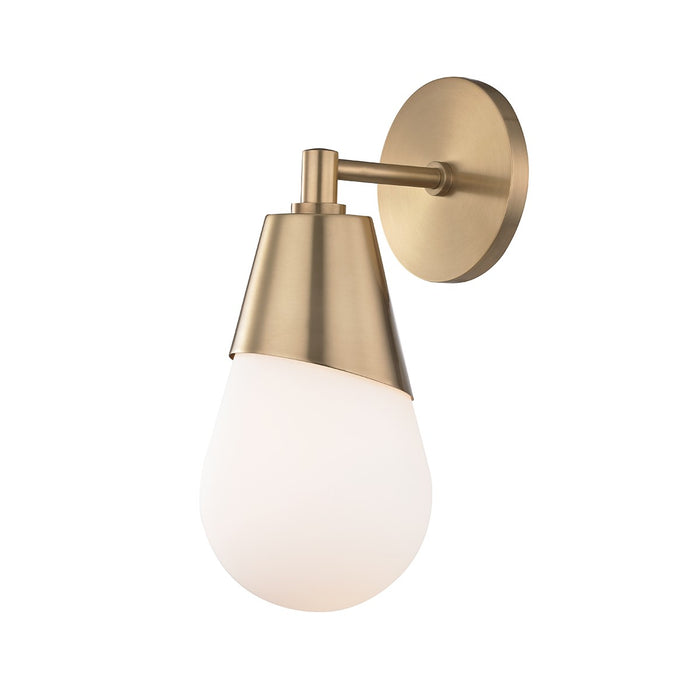 Mitzi H101101-AGB One Light Wall Sconce, Aged Brass