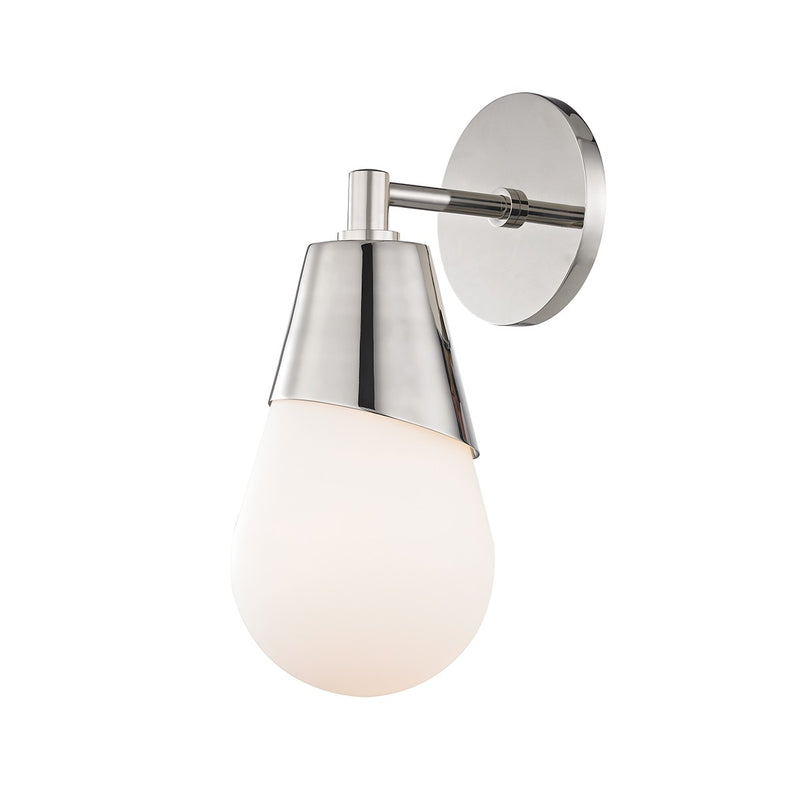 Mitzi H101101-PN One Light Wall Sconce, Polished Nickel
