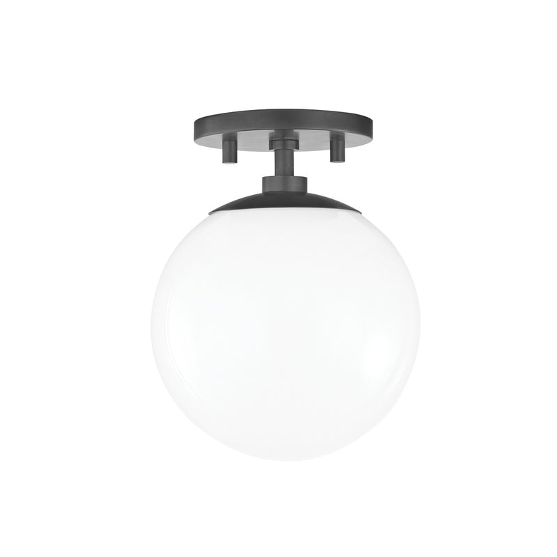 Mitzi H105601-OB One Light Semi Flush Mount, Old Bronze