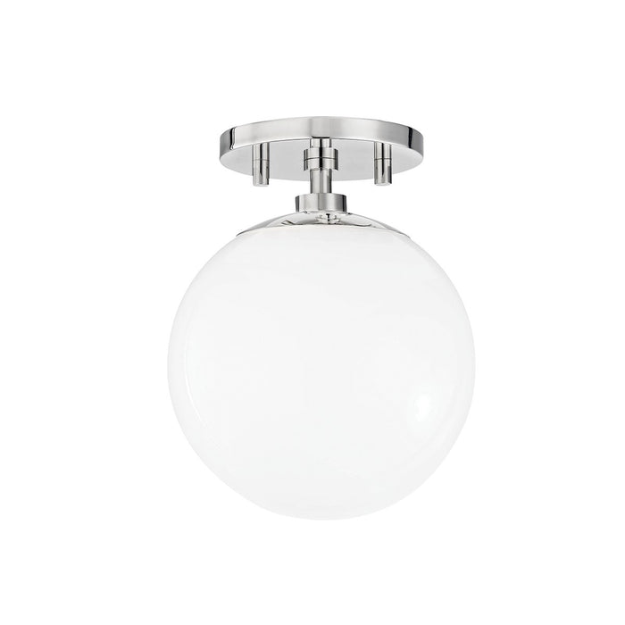Mitzi H105601-PN One Light Semi Flush Mount, Polished Nickel