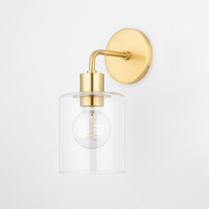Mitzi H108101-AGB One Light Wall Sconce, Aged Brass