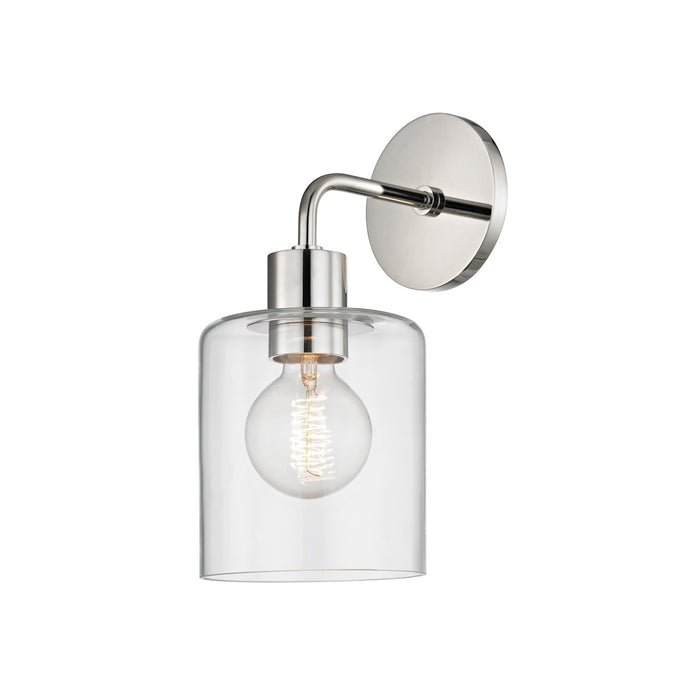 Mitzi H108101-PN One Light Wall Sconce, Polished Nickel