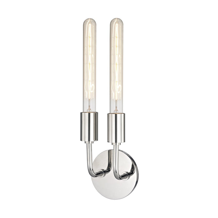 Mitzi H109102-PN Two Light Wall Sconce, Polished Nickel