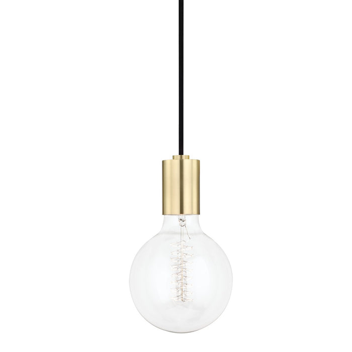 Mitzi H109701-AGB One Light Pendant, Aged Brass