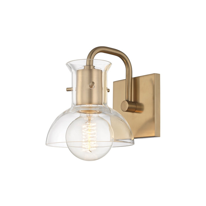 Mitzi H111301-AGB One Light Bath and Vanity, Aged Brass