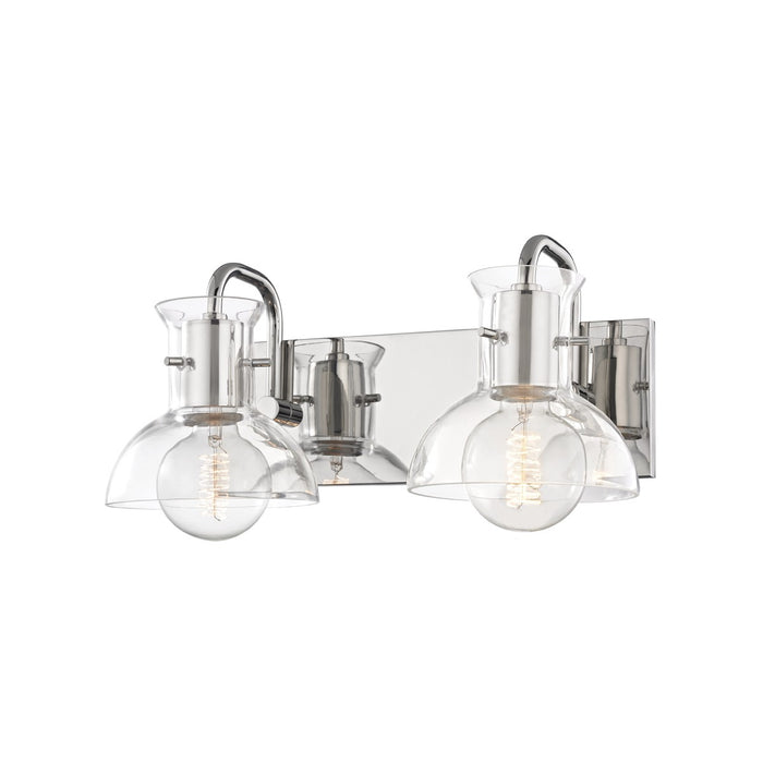 Mitzi H111302-PN Two Light Bath and Vanity, Polished Nickel