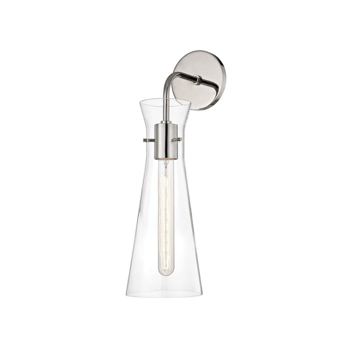 Mitzi H112101-PN One Light Wall Sconce, Polished Nickel