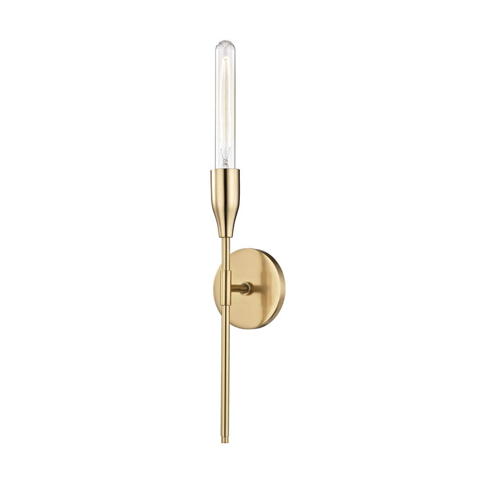 Mitzi H116101-AGB One Light Wall Sconce, Aged Brass