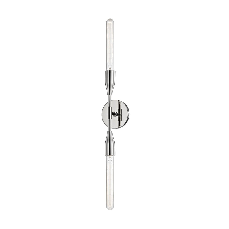 Mitzi H116102-PN Two Light Wall Sconce, Polished Nickel