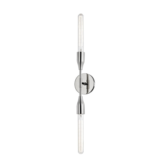Mitzi H116102-PN Two Light Wall Sconce, Polished Nickel