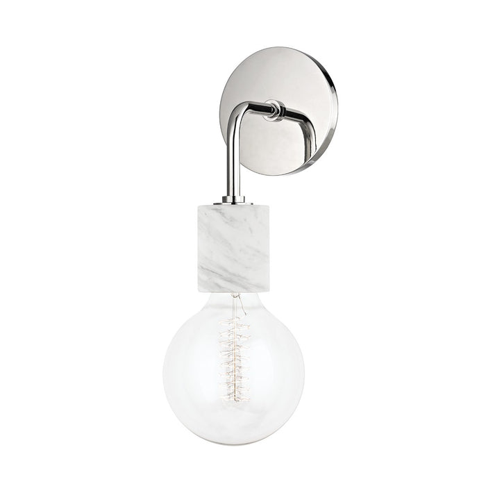 Mitzi H120101-PN One Light Wall Sconce, Polished Nickel