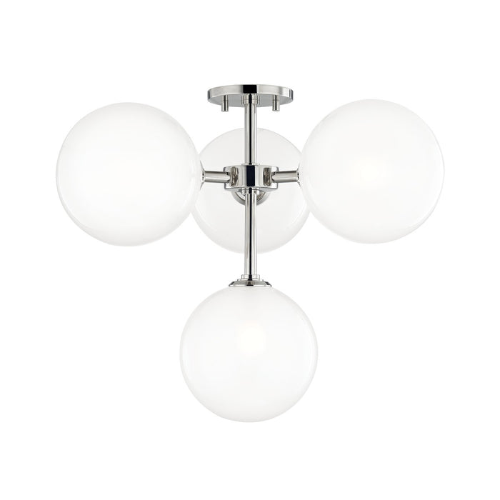 Mitzi H122604-PN LED Semi Flush Mount, Polished Nickel