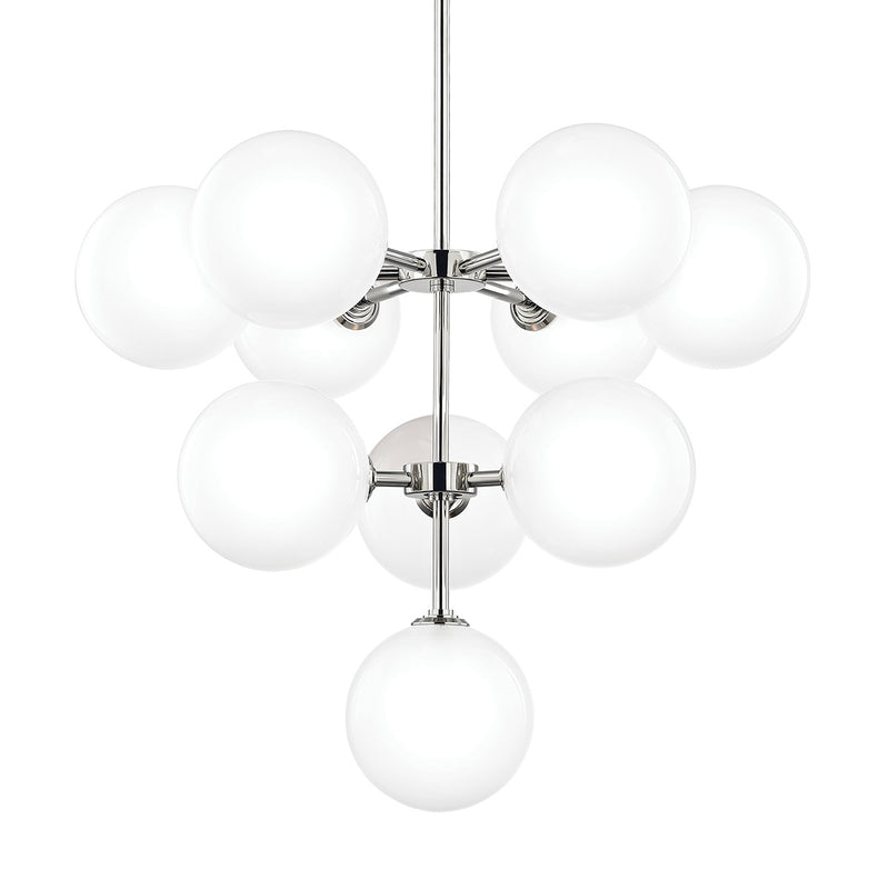 Mitzi H122810-PN LED Chandelier, Polished Nickel