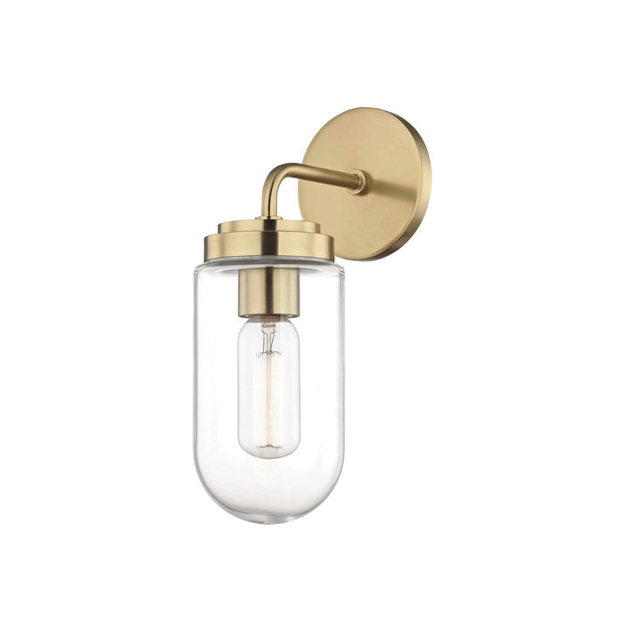 Mitzi H124101-AGB One Light Wall Sconce, Aged Brass