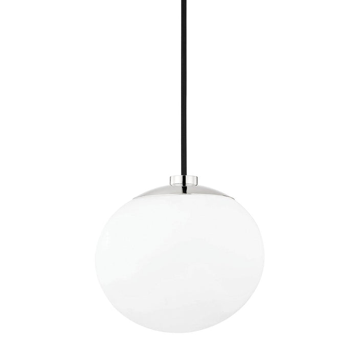 Mitzi H134701-PN One Light Pendant, Polished Nickel