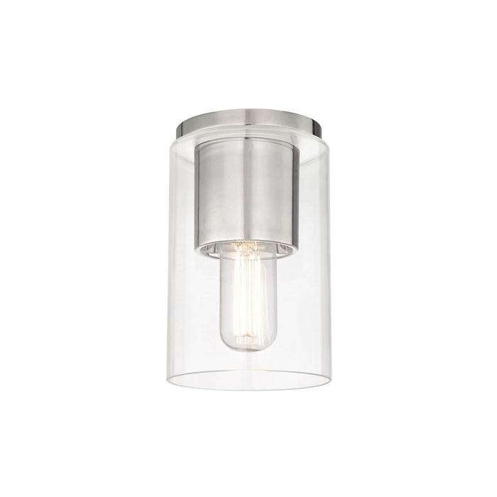 Mitzi H135501-PN One Light Flush Mount, Polished Nickel