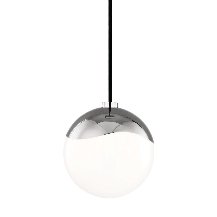 Mitzi H125701S-PN One Light Pendant, Polished Nickel