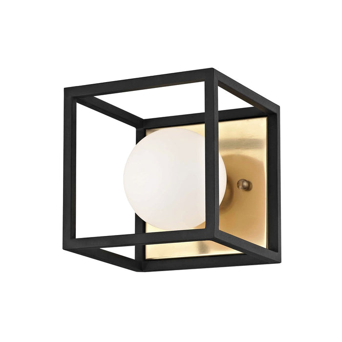 Mitzi H141301-AGB/BK LED Bath and Vanity, Aged Brass/Black