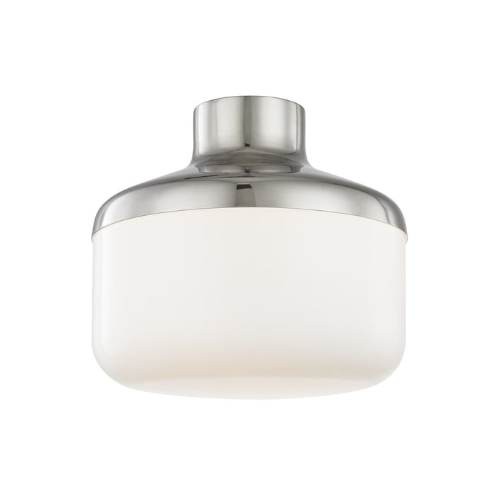 Mitzi H144501L-PN One Light Flush Mount, Polished Nickel