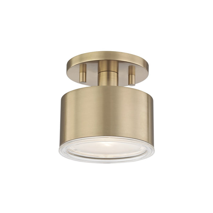 Mitzi H159601-AGB LED Semi Flush Mount, Aged Brass