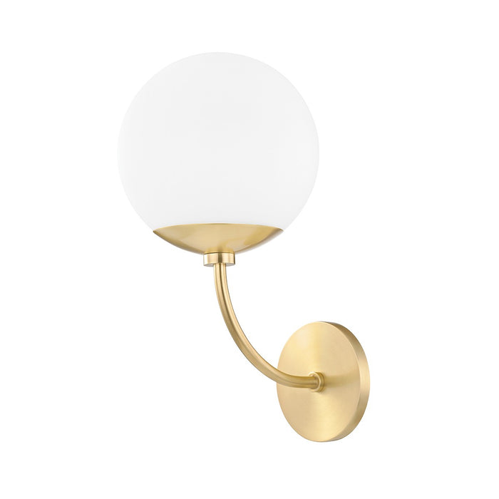 Mitzi H160101-AGB One Light Wall Sconce, Aged Brass