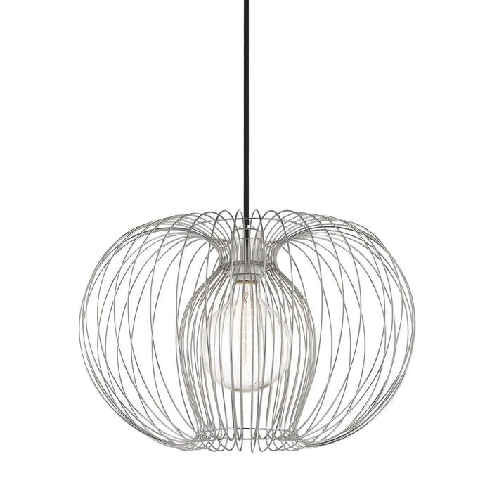 Mitzi H181701L-PN One Light Pendant, Polished Nickel