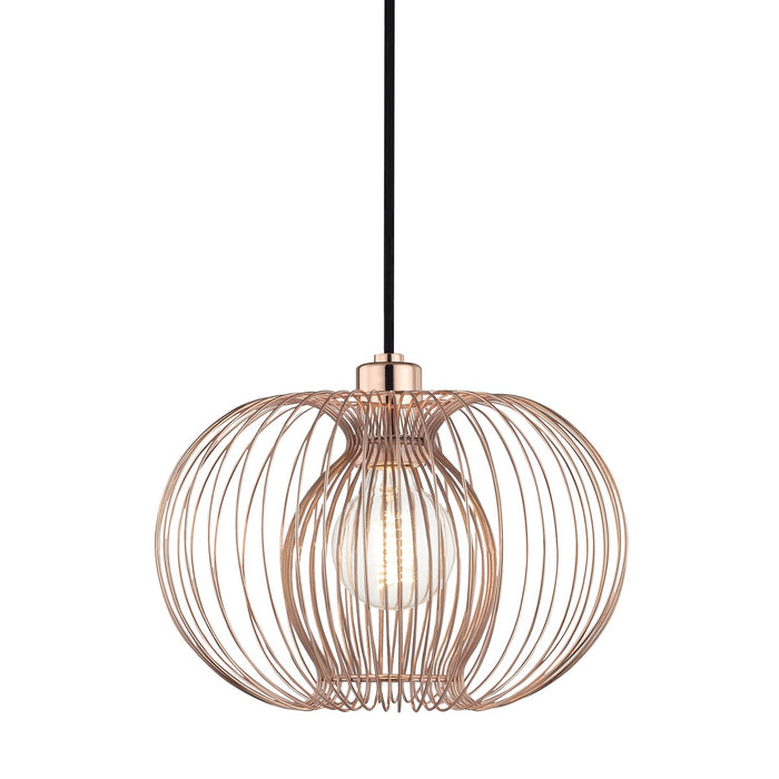 Mitzi H181701S-POC One Light Pendant, Polished Copper