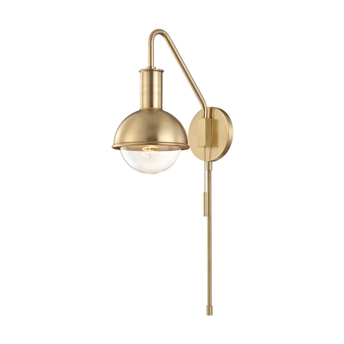 Mitzi HL111101-AGB One Light Wall Sconce, Aged Brass