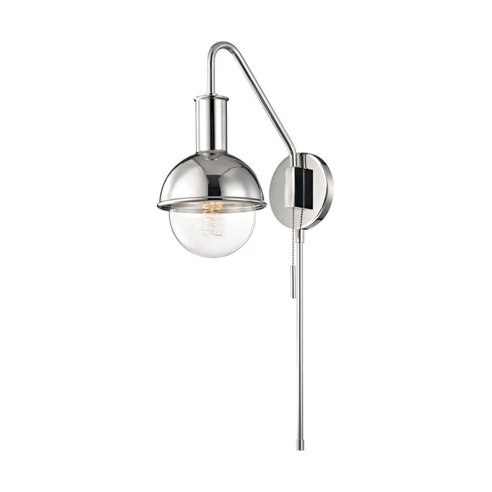 Mitzi HL111101-PN One Light Wall Sconce, Polished Nickel