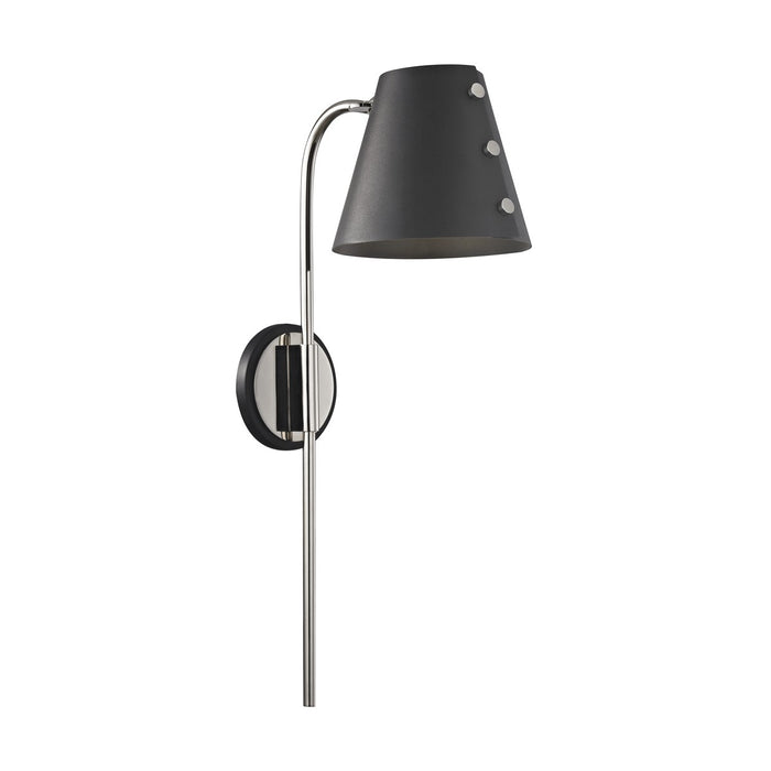 Mitzi HL174201-PN/BK LED Wall Sconce, Polished Nickel/Black