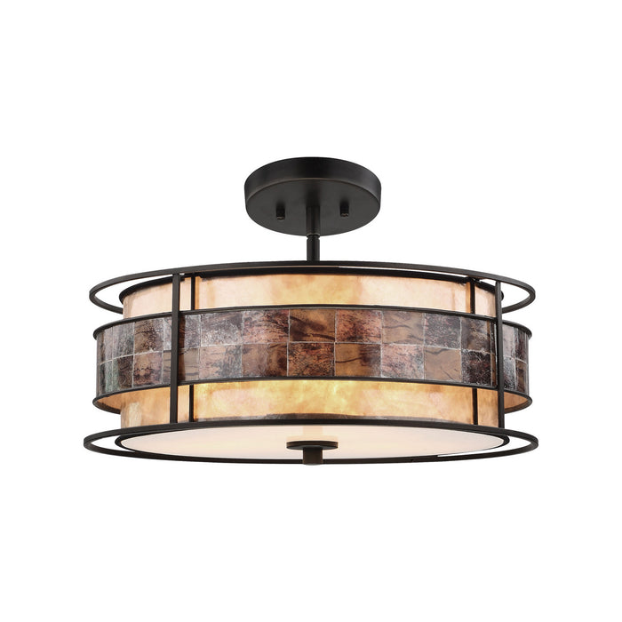 ELK Home 70263/3 Three Light Chandelier, Tiffany Bronze
