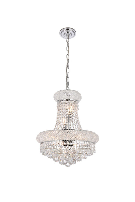 Elegant Lighting V1800D16C/RC Eight Light Pendant, Chrome