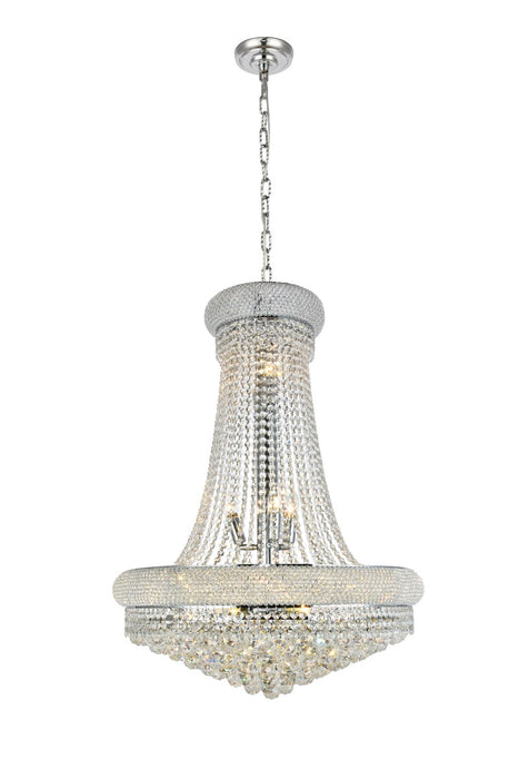 Elegant Lighting V1800D28C/RC 14 Light Chandelier, Chrome