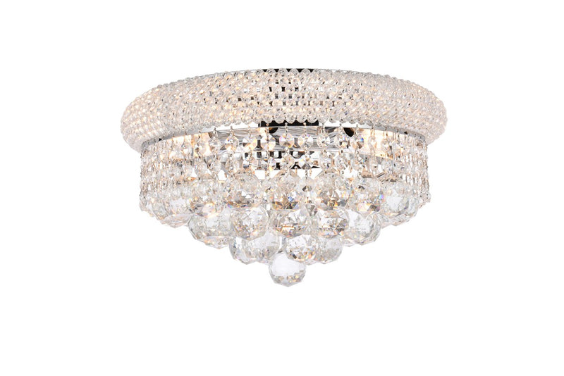 Elegant Lighting V1800F14C/RC Six Light Flush Mount, Chrome