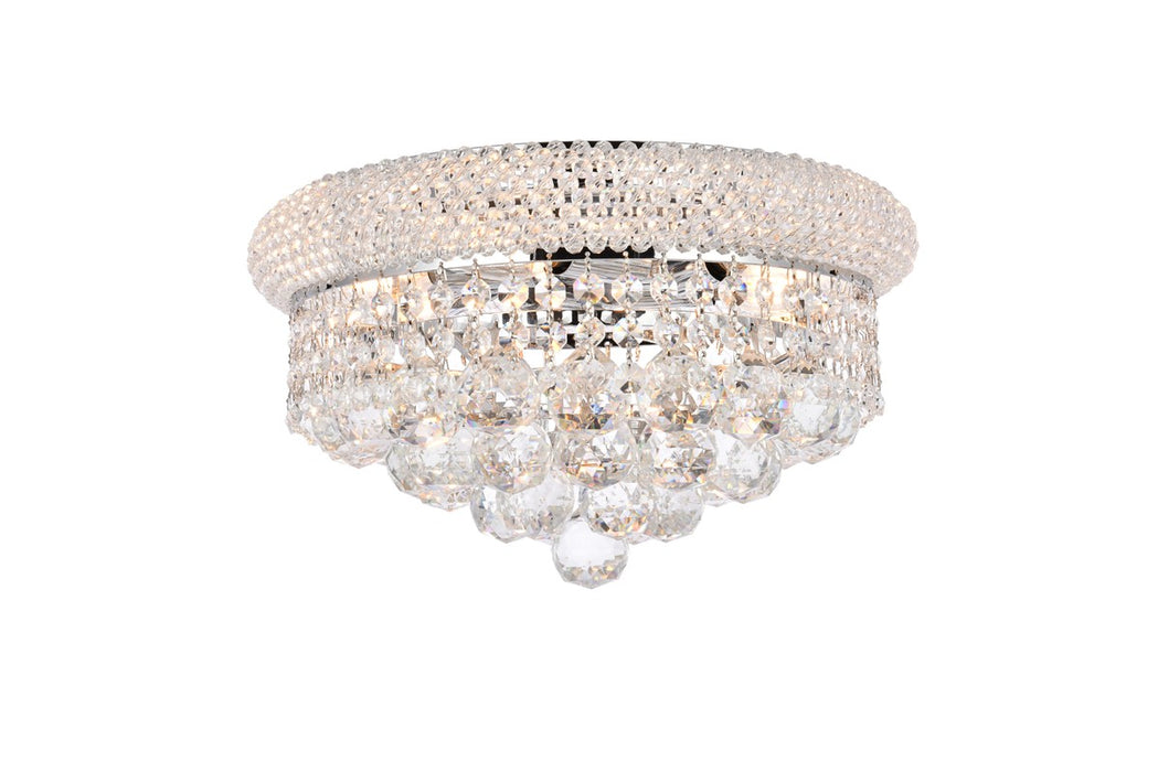 Elegant Lighting V1800F14C/RC Six Light Flush Mount, Chrome