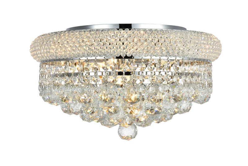 Elegant Lighting V1800F16C/RC Eight Light Flush Mount, Chrome