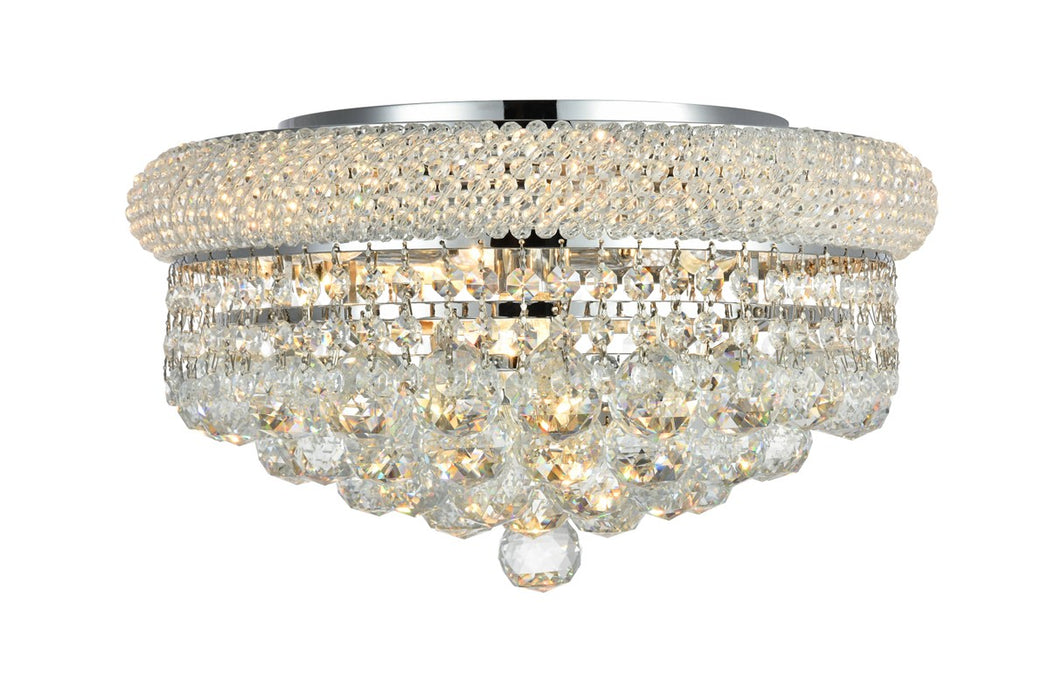 Elegant Lighting V1800F16C/RC Eight Light Flush Mount, Chrome