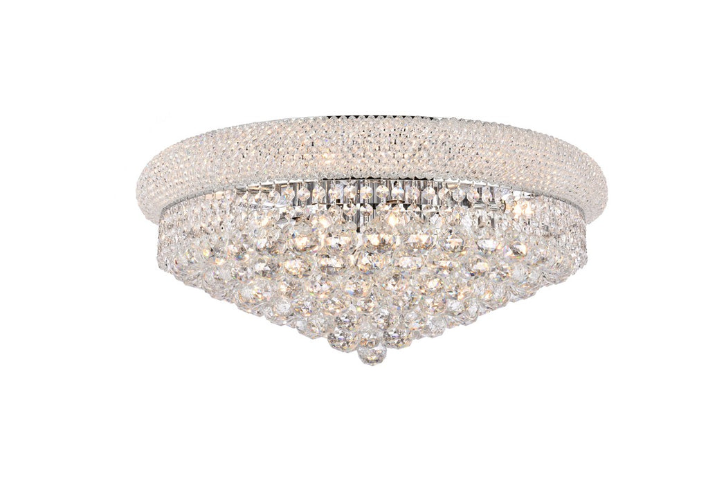 Elegant Lighting V1800F24C/RC 12 Light Flush Mount, Chrome