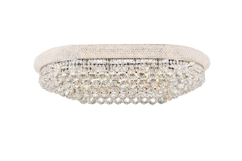 Elegant Lighting V1800F36SC/RC 18 Light Flush Mount, Chrome