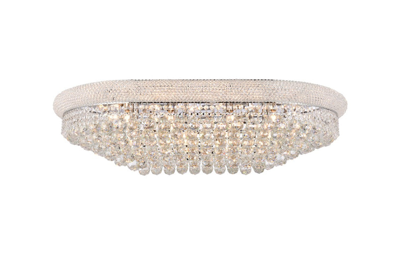 Elegant Lighting V1800F40SC/RC 24 Light Flush Mount, Chrome