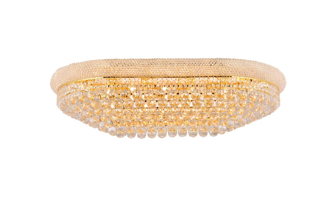 Elegant Lighting V1800F40SG/RC 24 Light Flush Mount, Gold