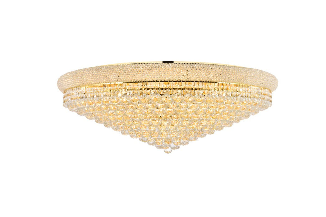 Elegant Lighting V1800F42G/RC 30 Light Flush Mount, Gold