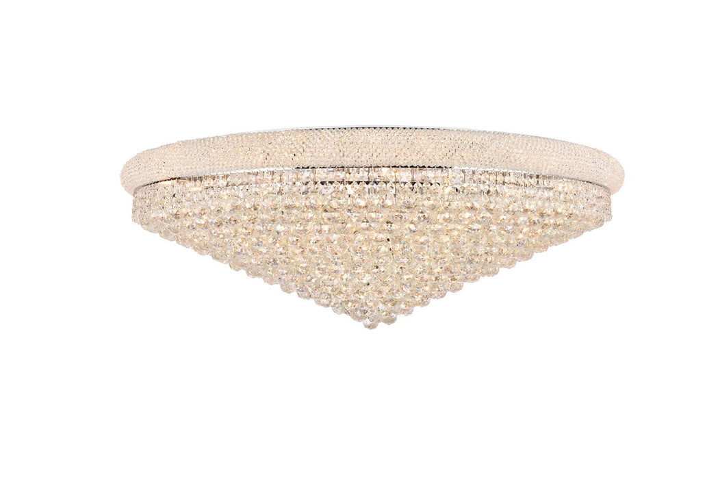 Elegant Lighting V1800F48C/RC 33 Light Flush Mount, Chrome