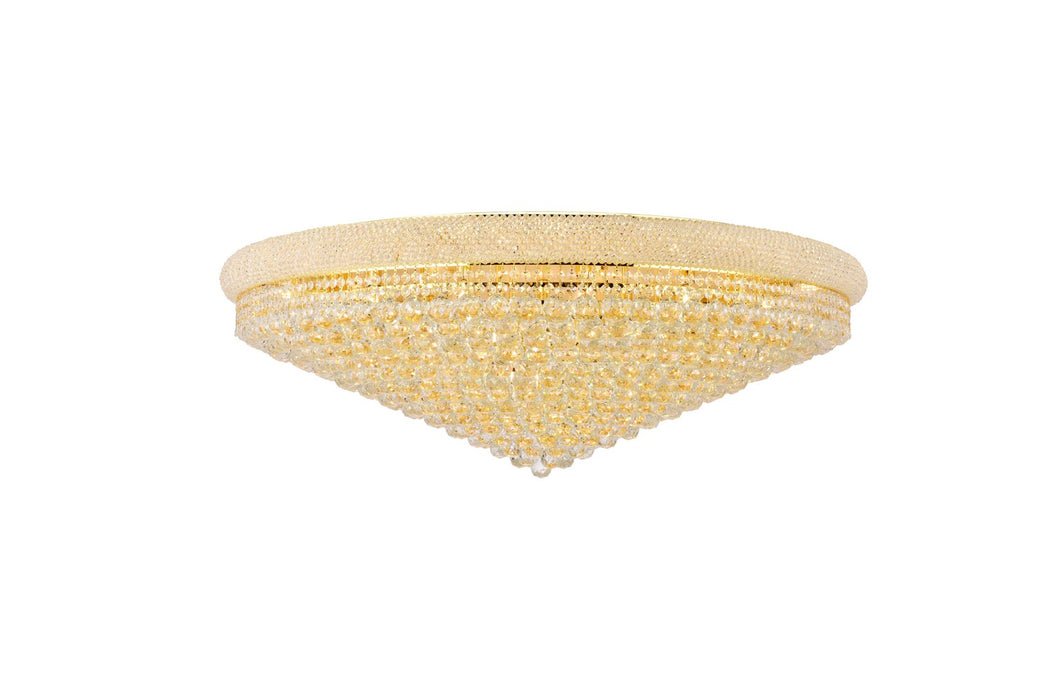 Elegant Lighting V1800F48G/RC 33 Light Flush Mount, Gold
