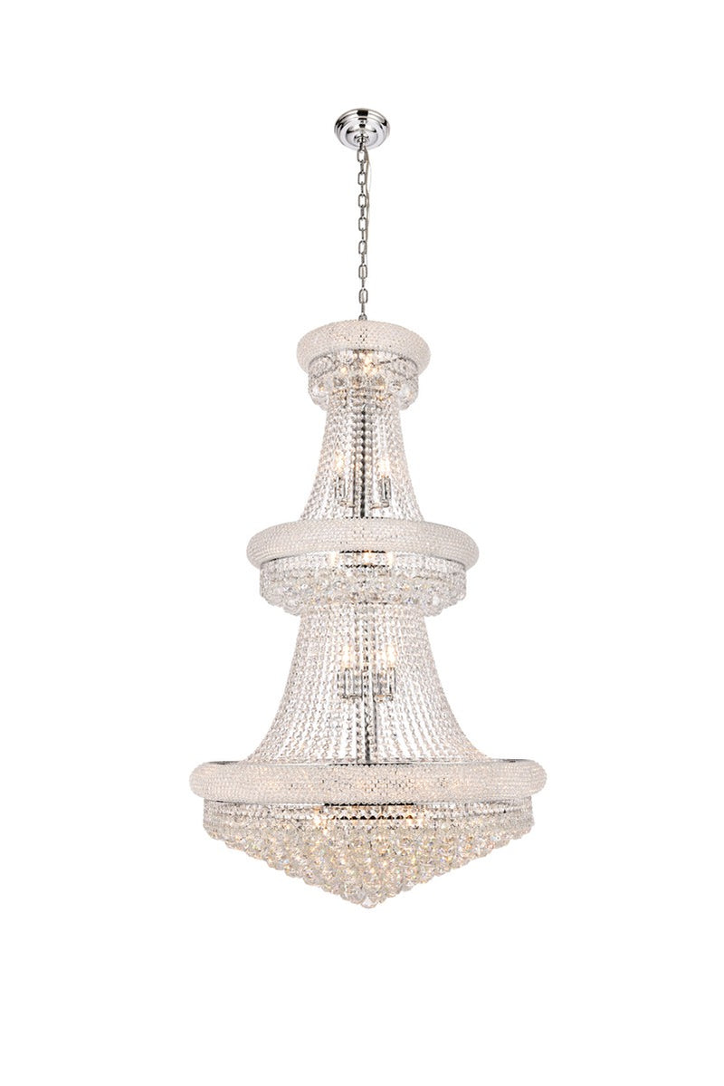 Elegant Lighting V1800G30C/RC 32 Light Chandelier, Chrome