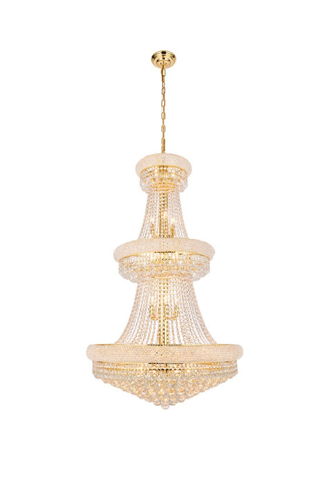 Elegant Lighting V1800G30G/RC 32 Light Chandelier, Gold
